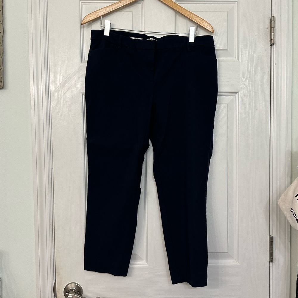 Van Heuson Navy Blue Dress Work Pants Size 16 Slim Fit